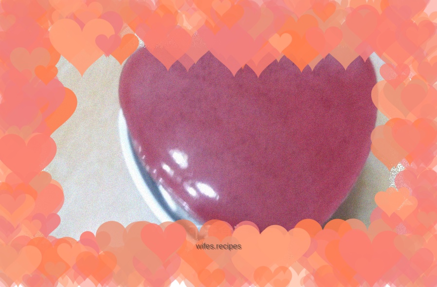 Red bean + pineapple sauce mousse cake