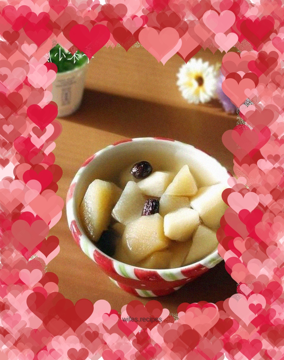 Stewed Apple with Yam, Red Dates