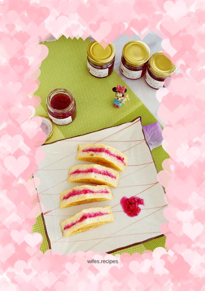 Dragon Fruit Jam Toast