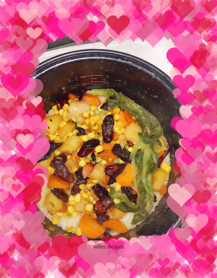 Lazy Claypot Rice – Chinese Sausage