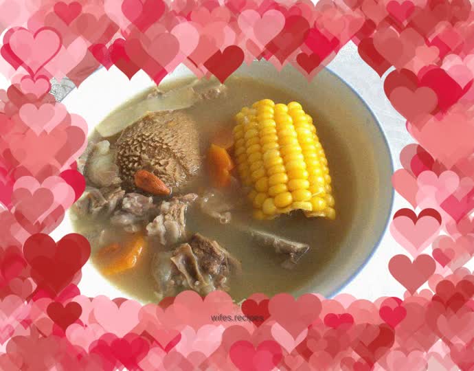 Fish Maw Pork Ribs Hericium Soup