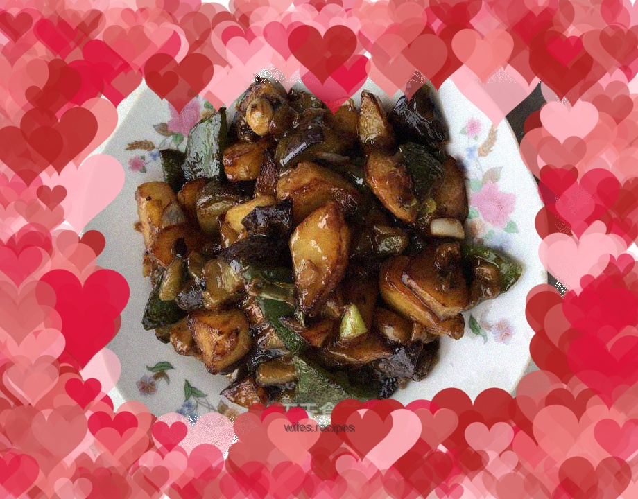 Di Sanxian with fried chicken and rice