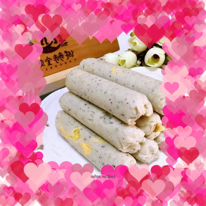 Baby food supplement cheese fish sausage