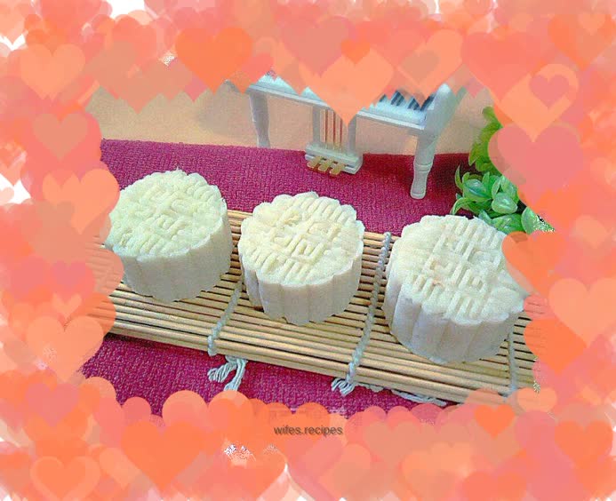 Bean paste and yam cake