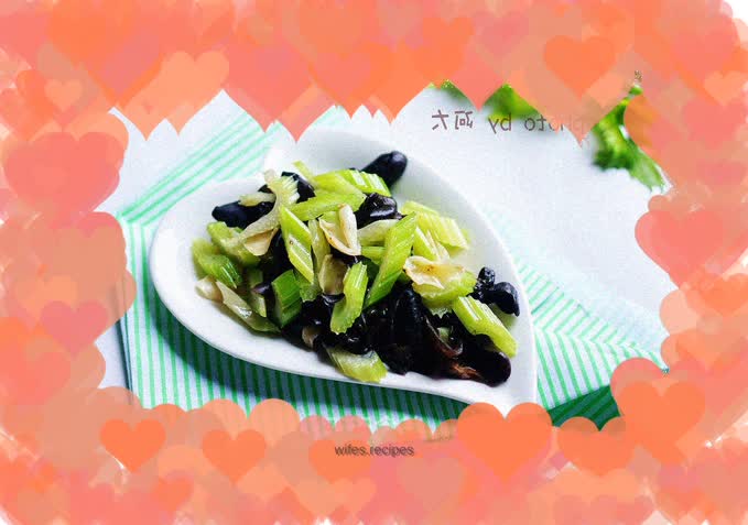Celery, Lily, Black Fungus