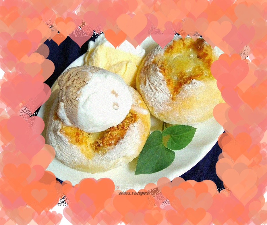 Cheese lava bread meets ice cream