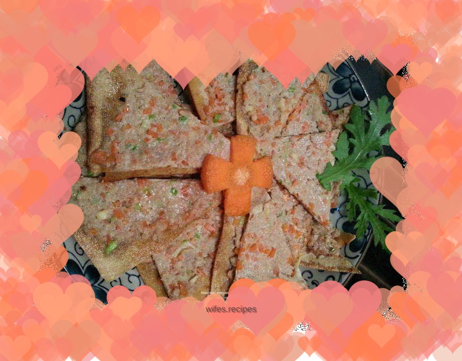 Thousands of pieces of stuffed meat