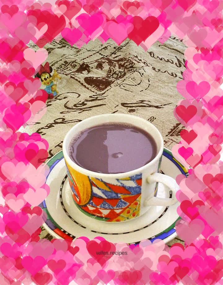 Purple sweet potato and black soy milk