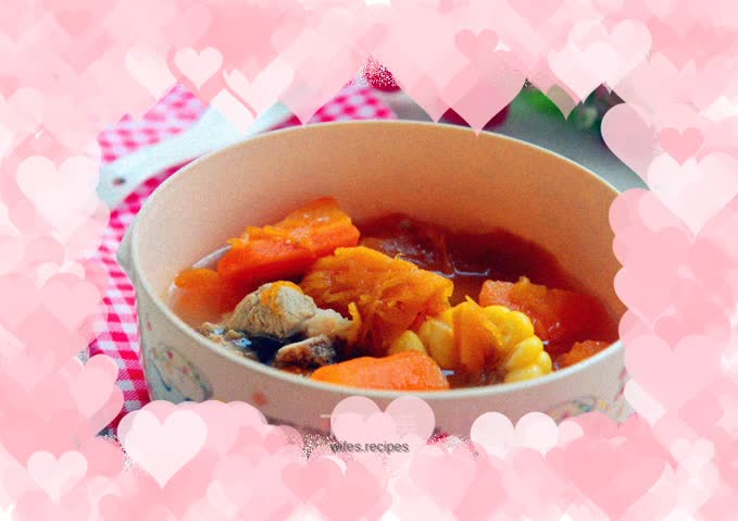 Pumpkin Pork Ribs Soup