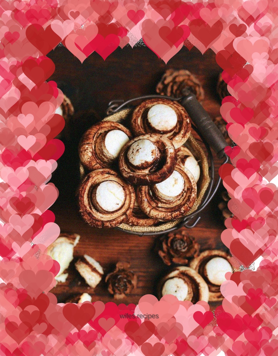 Simulated mushroom cookies