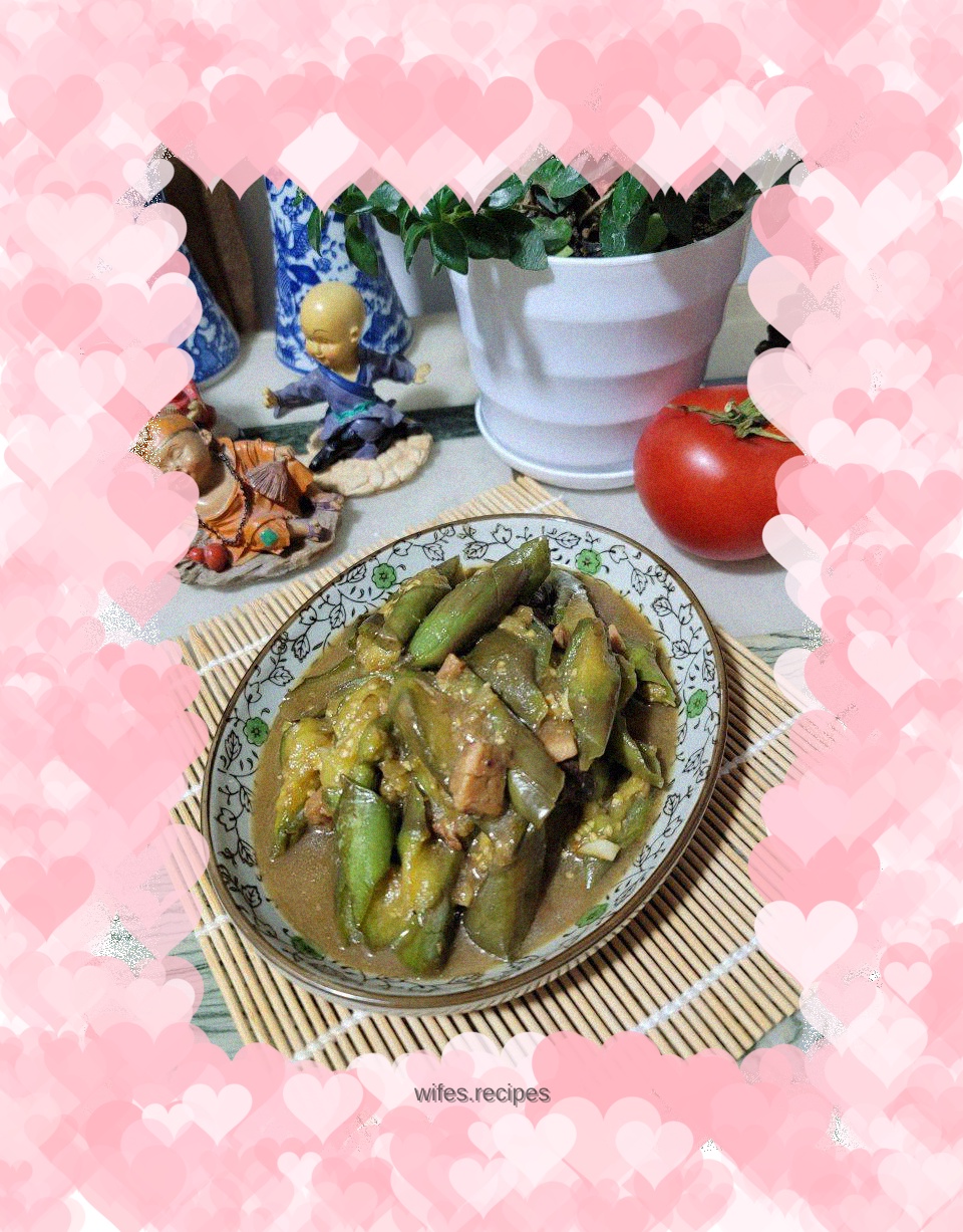 Braised Purple Eggplant with Salted Fish