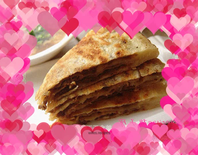 Thousand-layer beef patties and hot and sour soup