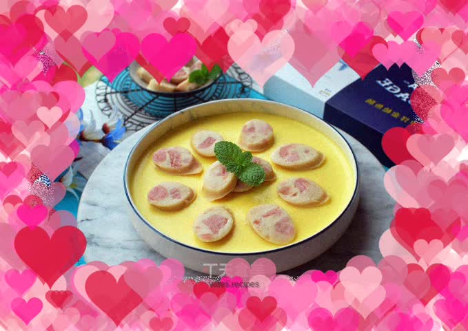 Tuna Sausage Steamed Egg
