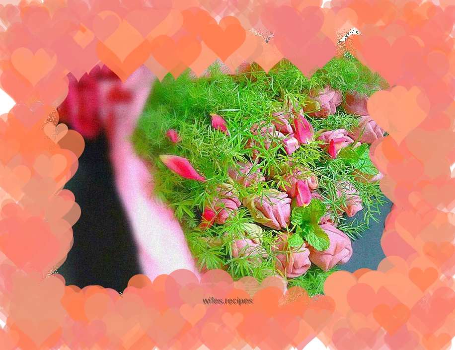 Chinese Valentine's Day Rose Cookies