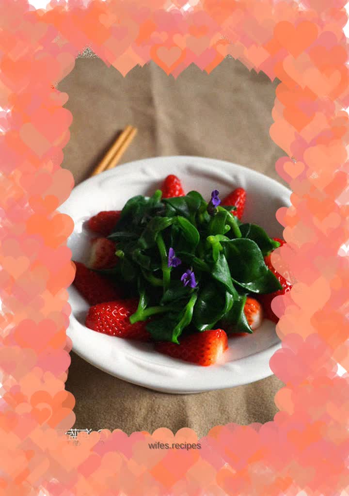 Strawberry andrographis salad
