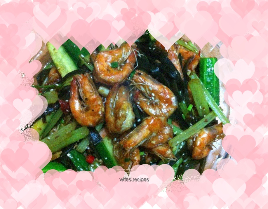 Lazy version of spicy shrimp