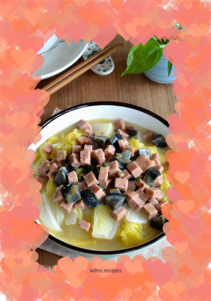 Baby cabbage in soup