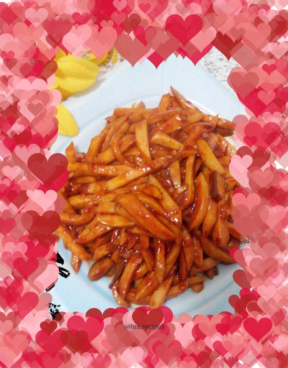 Spicy stir-fried king oyster mushrooms