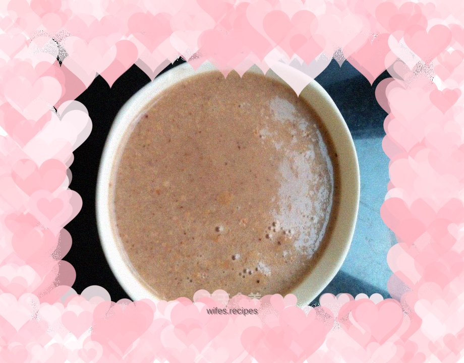 Yam black rice paste