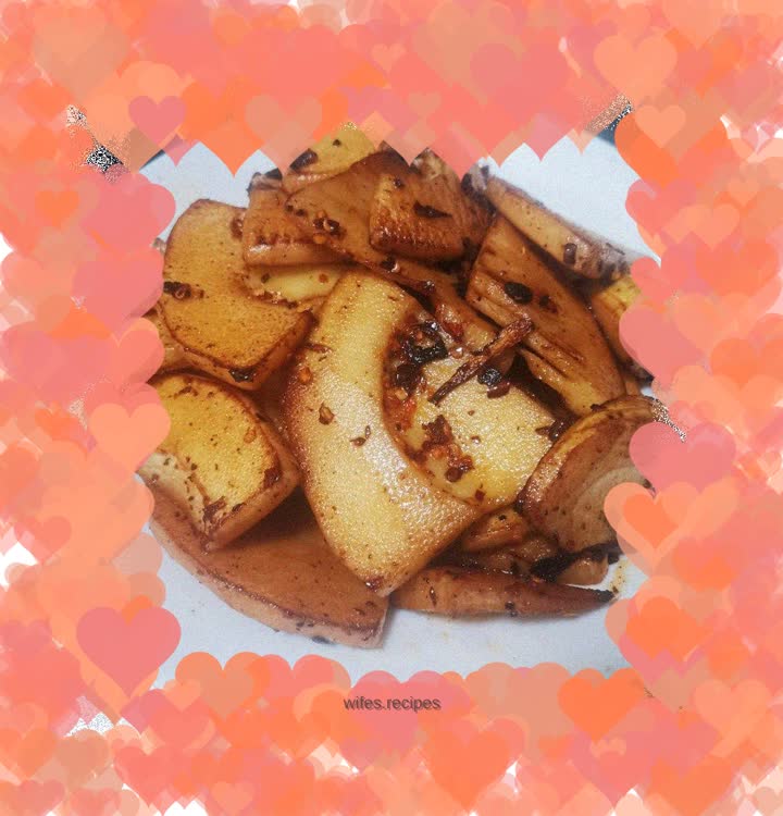 Braised spring bamboo shoots in oil