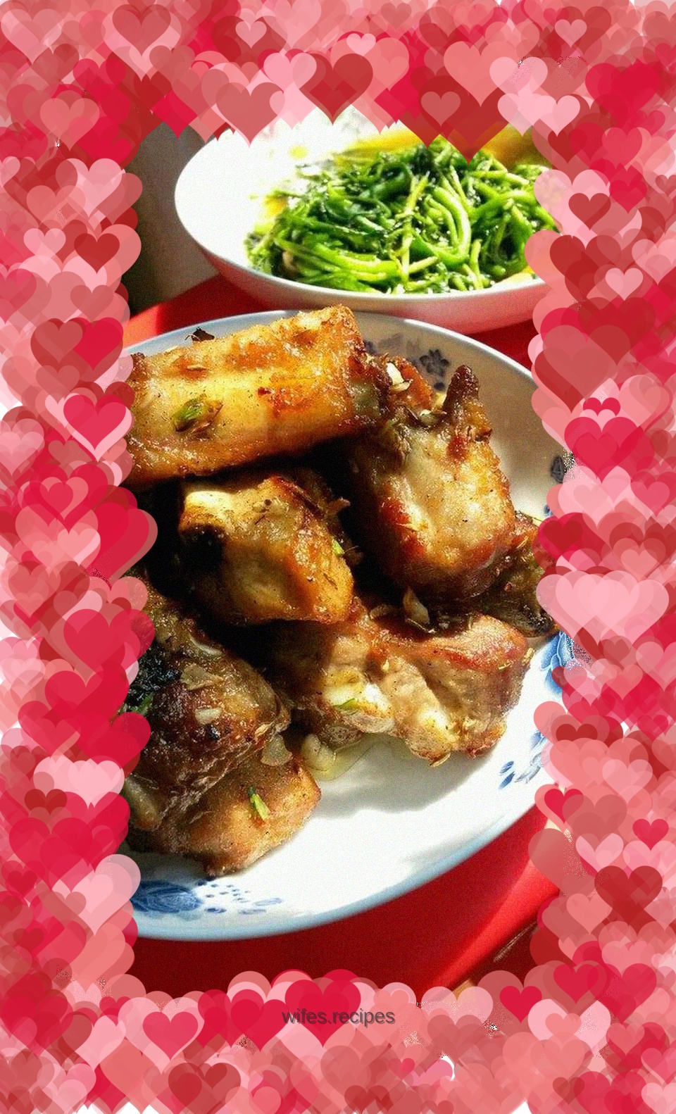 Hand-caught selenium-rich pork ribs