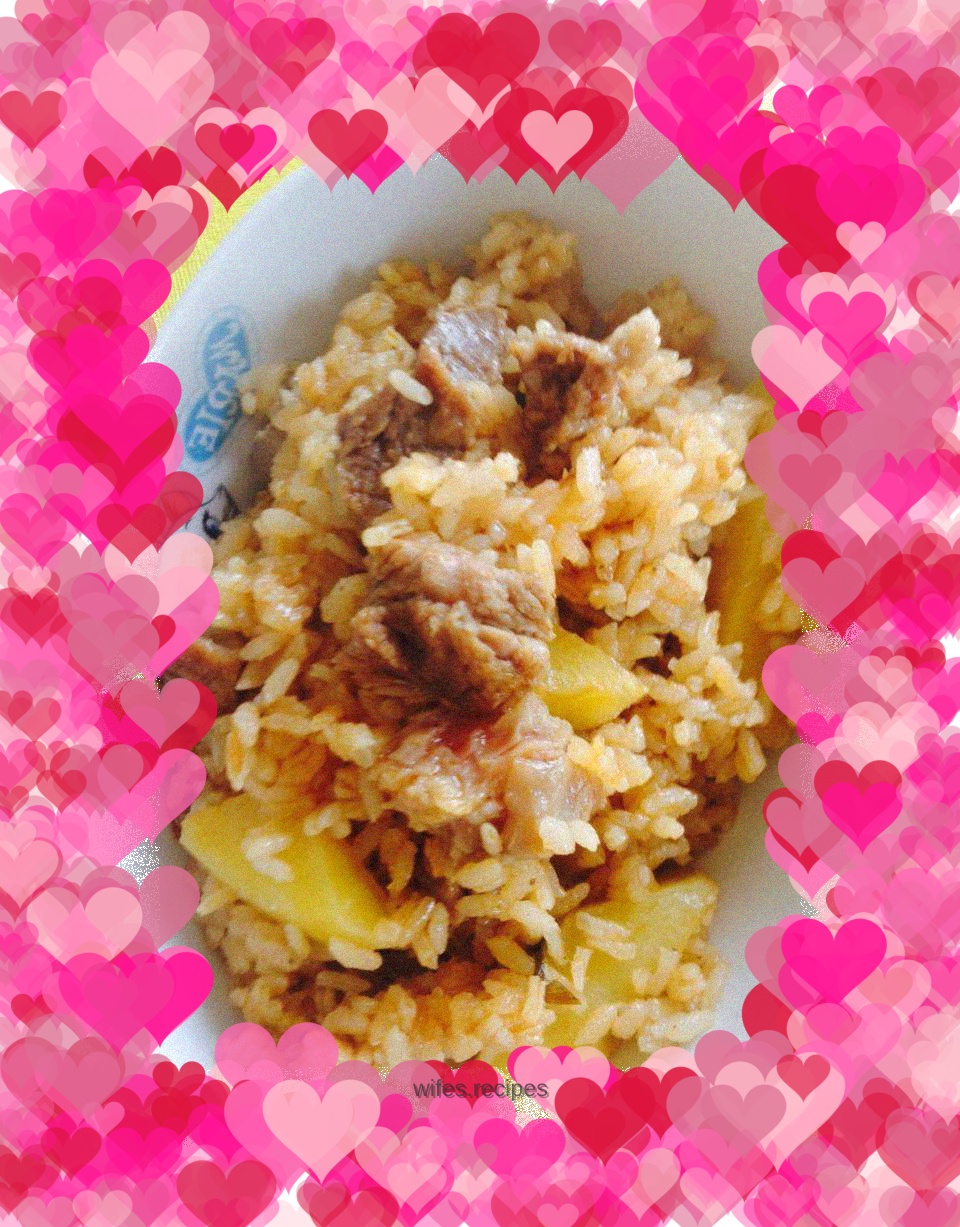 Potato and Beef Braised Rice