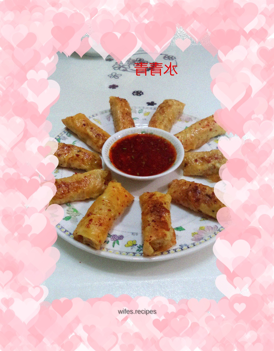 Pan-fried Pork Bean Curd Roll