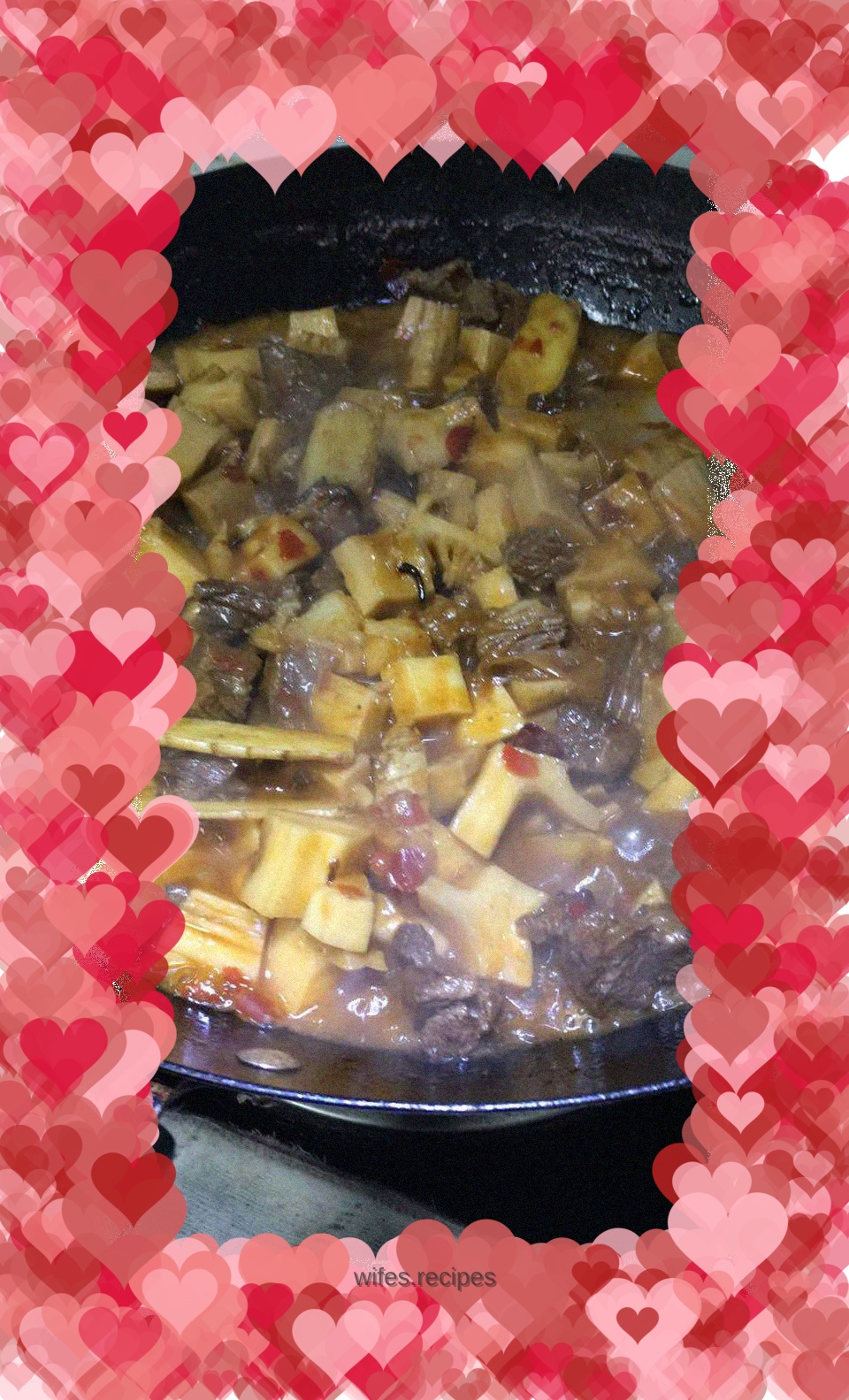 Roast beef with bamboo shoots