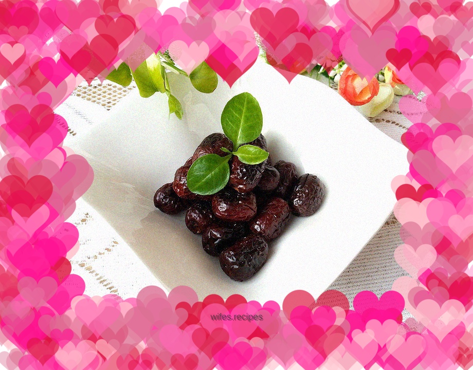 Burnt red dates