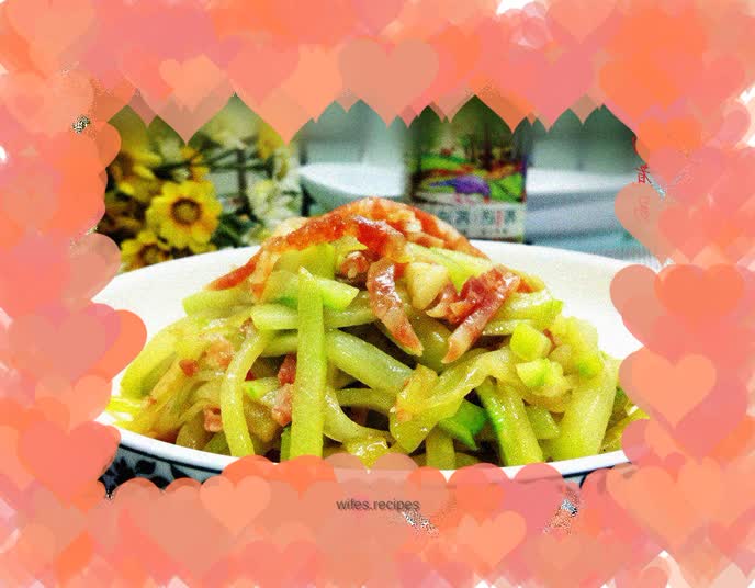 Sautéed Chayote with Sausage
