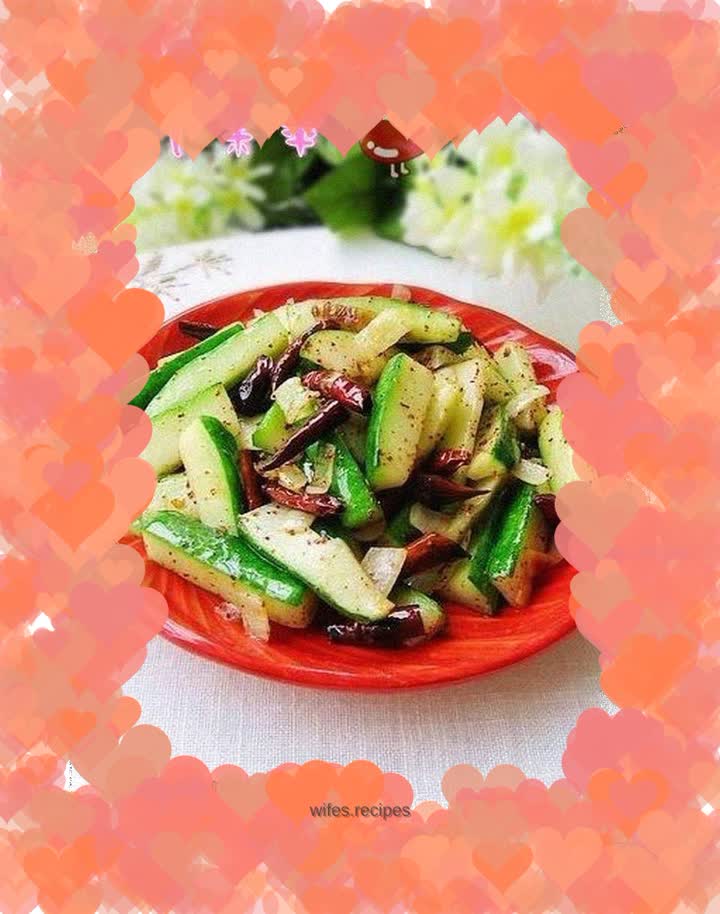 Spicy old cucumber strips