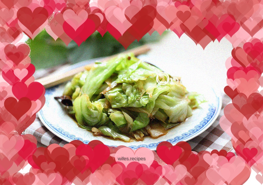 Hand-shredded cabbage