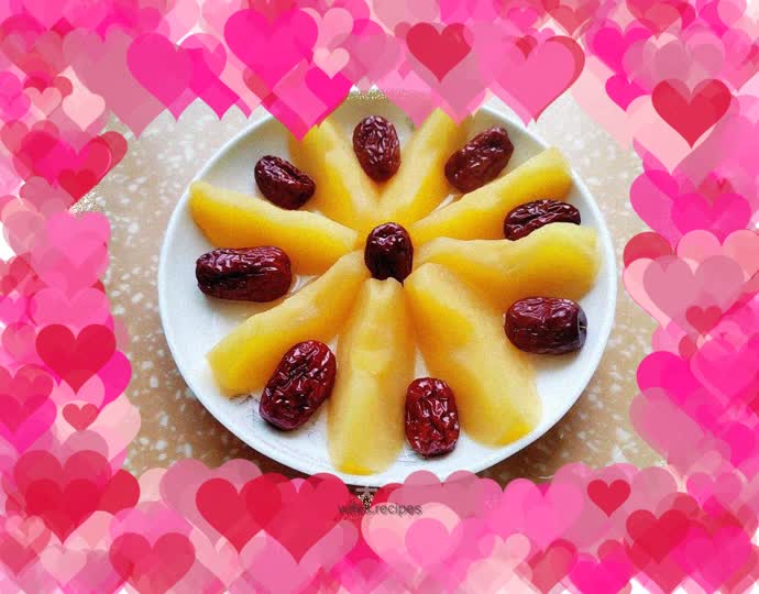Steamed Apple with Red Dates