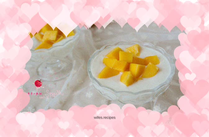 Mango yogurt cup