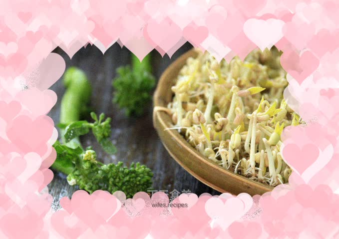 Spring is full~~Spontaneous mung bean sprouts