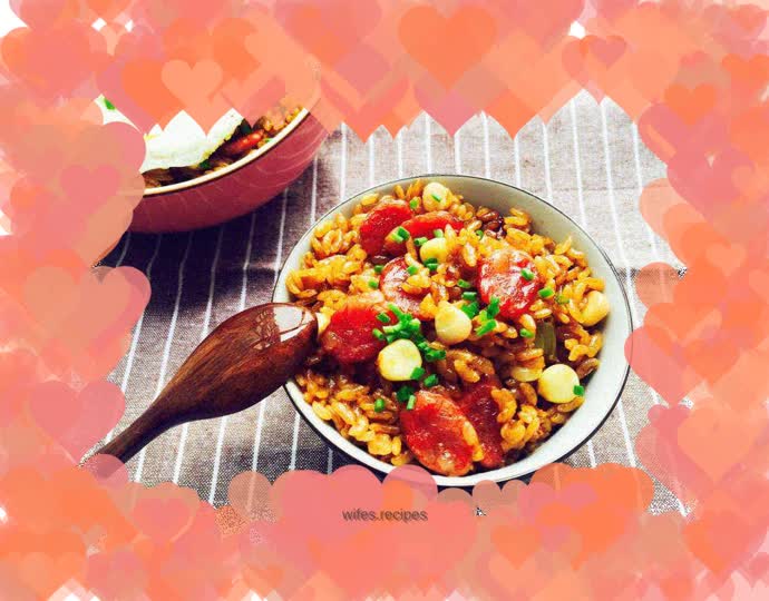 Cantonese Sausage Braised Rice