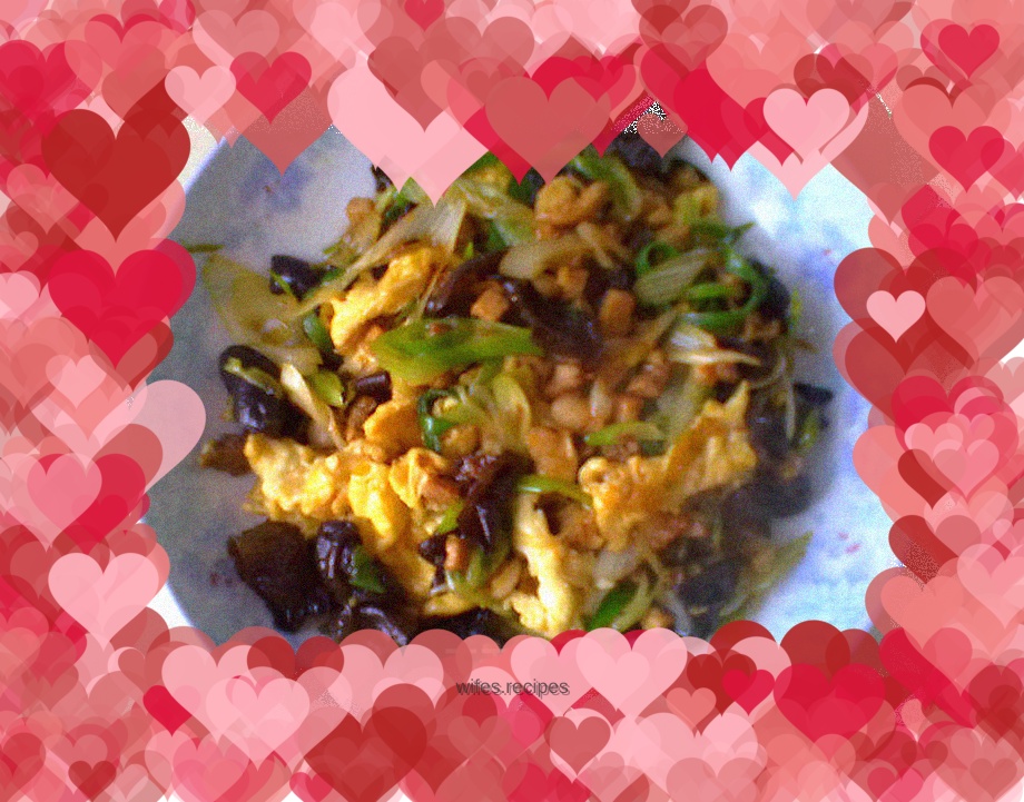 Mushu meat (alfalfa meat)