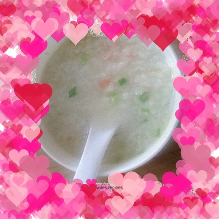 Healthy shrimp porridge and rice
