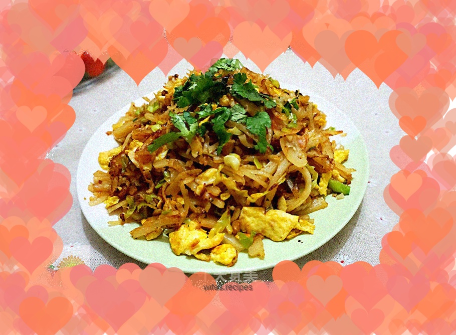 Shredded cabbage fried pancakes