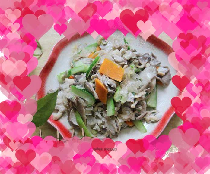 Eat fresh mushrooms in oil