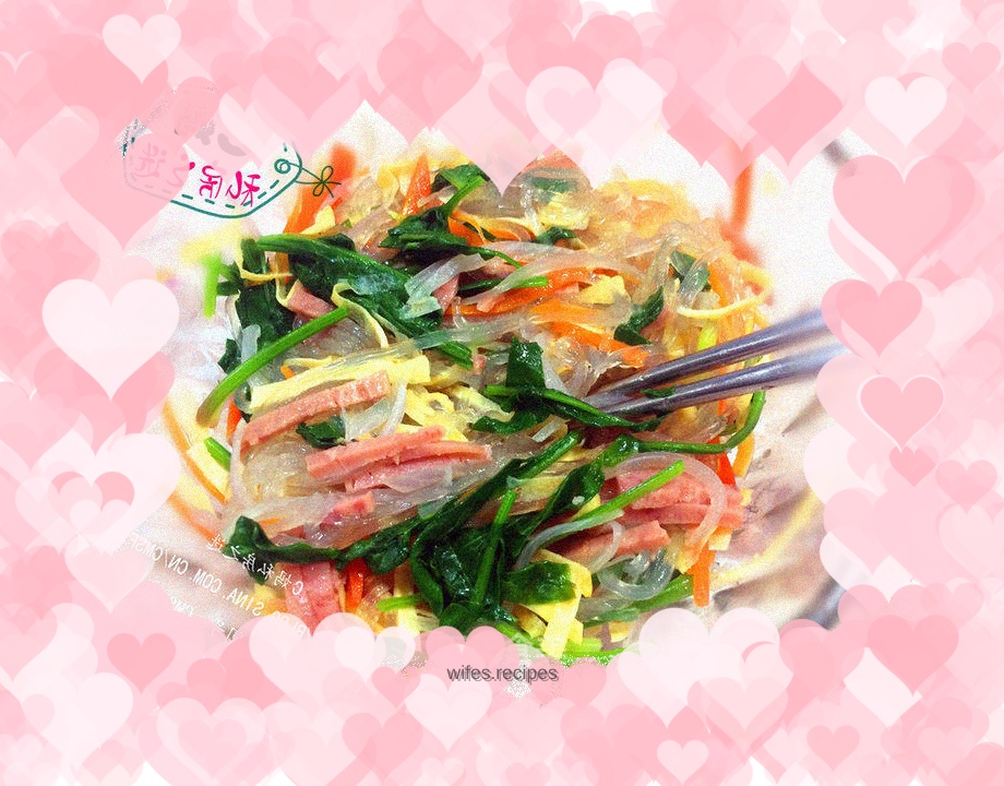 C’s mom’s private choice—fresh and refreshing cold vegetables