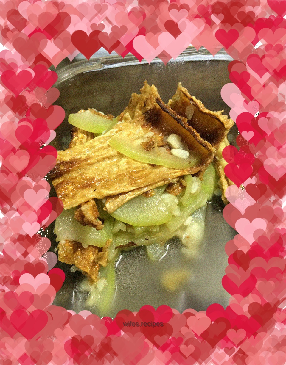 Grilled bean curd---fried gourd melon with bean curd