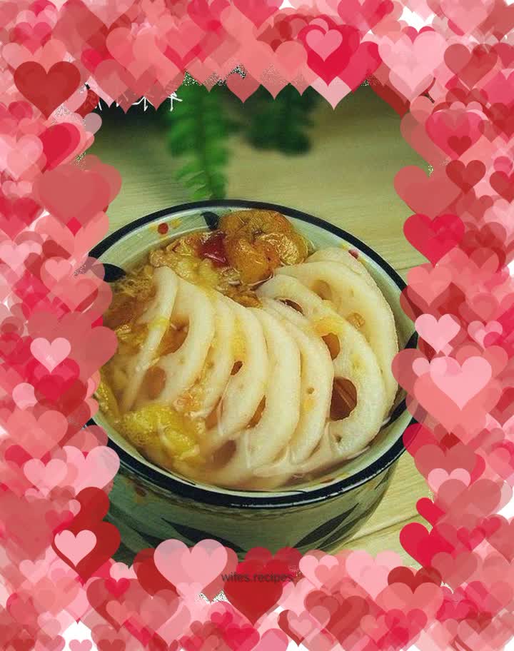 Lotus root and hawthorn syrup