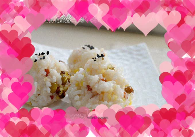 Amazing rice balls—super healthy multi-grain rice