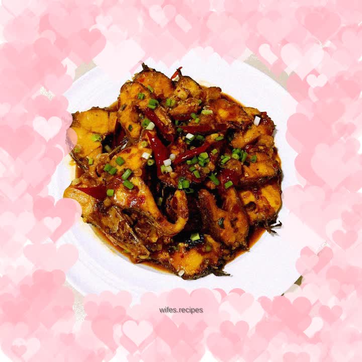 Braised black fish fillets