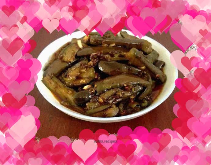 Delicious: braised eggplant