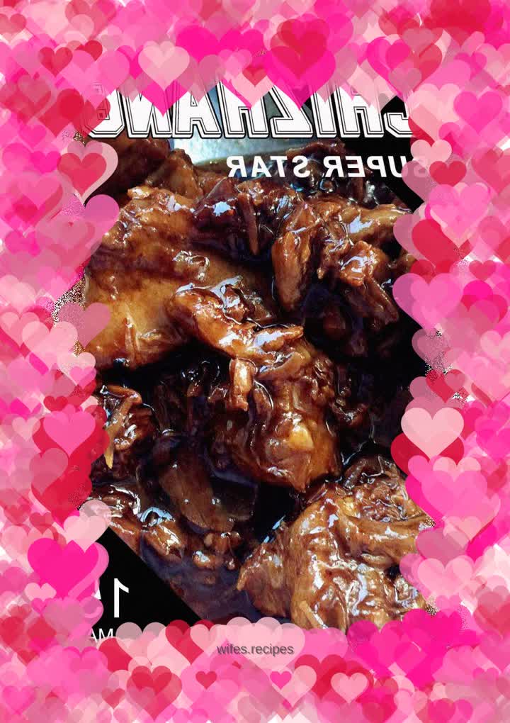 Boneless pork ribs mixed with butter (braised pork ribs)