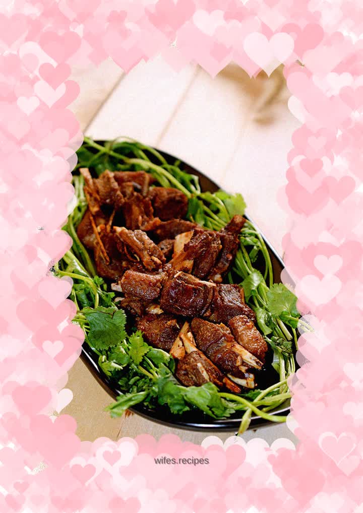 Homemade grilled lamb chops