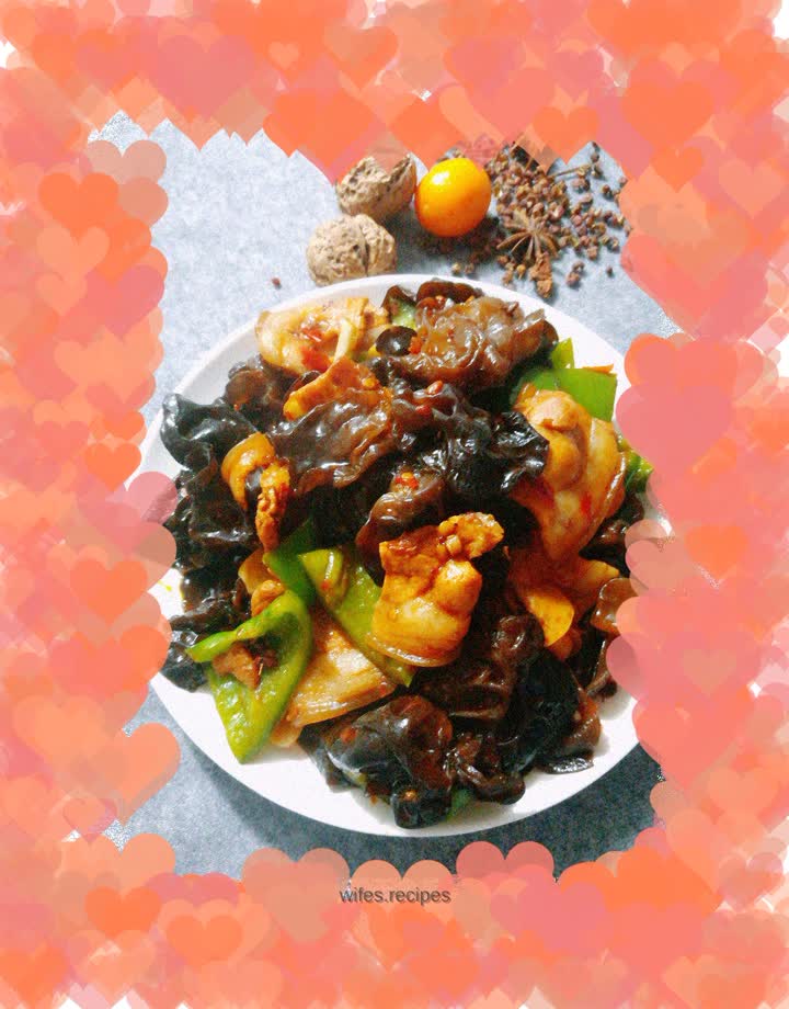 Fungus Twice-cooked Pork