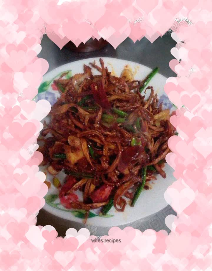 Stir-fried King Oyster Mushroom